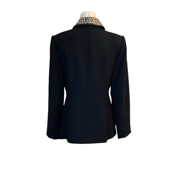 Jasper & Company ASL Wool Blend Blazer Jacket Classic Black Career size 2P - Picture 3 of 11